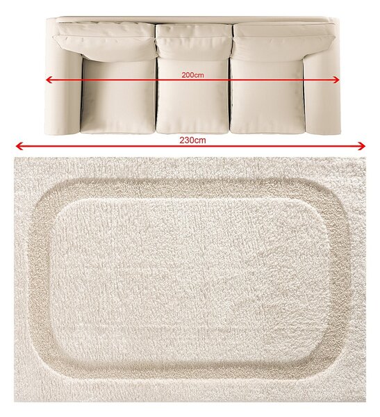 Rug Halo cream 160x230 cm