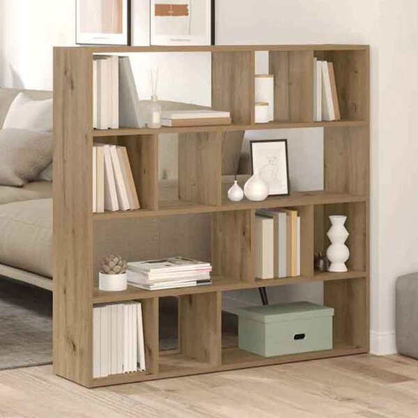 Ramona 105cm Wooden Book Shelf And Room Divider - Artisan Oak