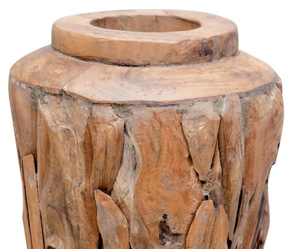 Decoration Vase 40x60 cm Solid Teak Wood