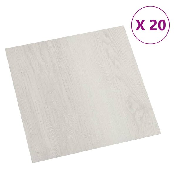 Self-adhesive Flooring Planks 20 pcs PVC 1.86 m² Beige