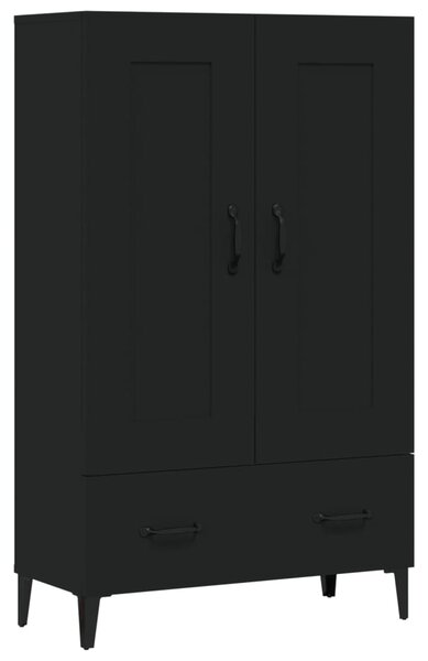 Highboard Black 70x31x115 cm Engineered Wood