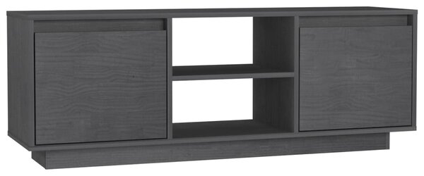 TV Cabinet Grey 110x30x40 cm Solid Pinewood