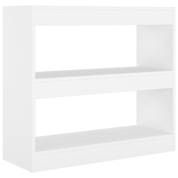 Book Cabinet/Room Divider White 80x30x72 cm