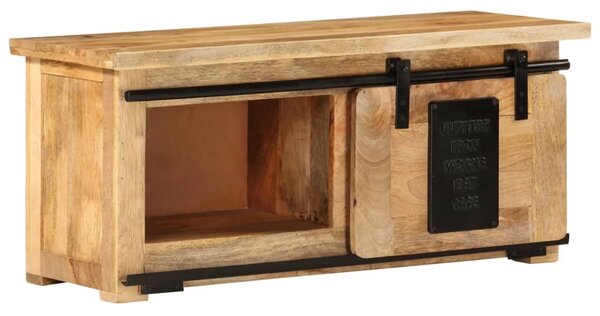 TV Cabinet 90x35x40 cm Solid Mango Wood