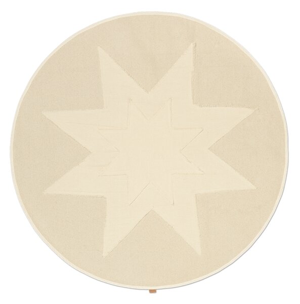 Ferm LIVING Vela Star Christmas tree rug Natural