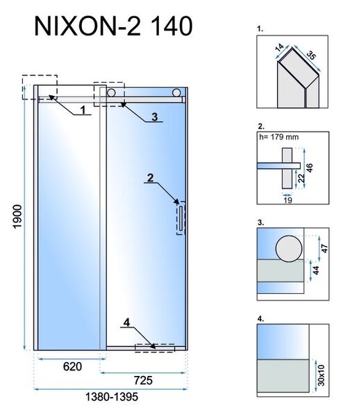 Shower doors Rea Nixon-2 140