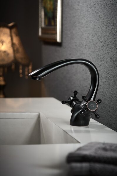 Bathroom faucet Rea Retro Old Black