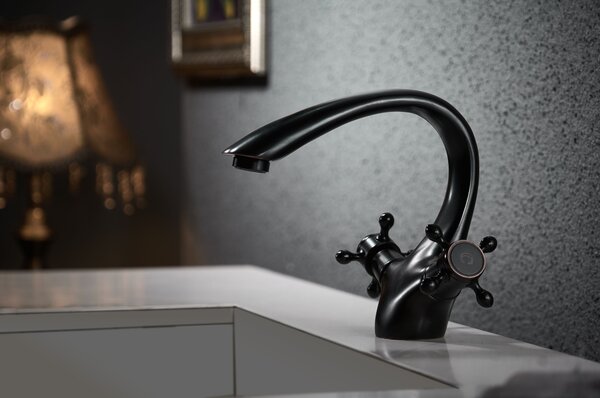 Bathroom faucet Rea Retro Old Black