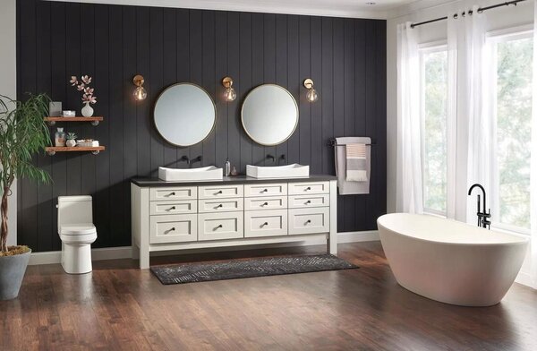 Bath faucet Rea Lungo Ortis black