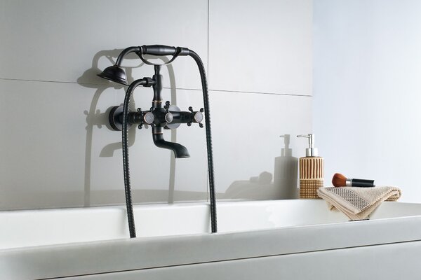 Bath faucet Rea Retro Old Black