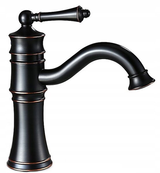 Bathroom faucet Rea Vintage Old Black Low