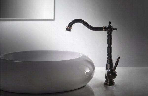 Bathroom faucet Bona Old Black High