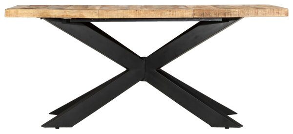 Dining Table 180x90x76 cm Solid Rough Mango Wood