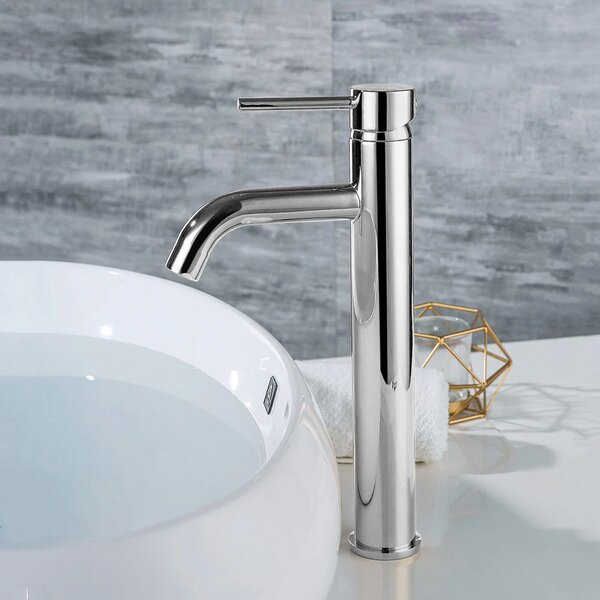 Bathroom faucet Rea Lungo Chrome High