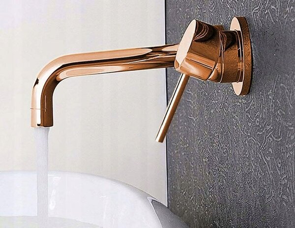 Wall Mounted faucet Rea Lungo Rose Gold + BOX