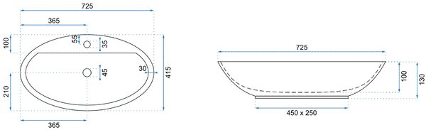 Countertop Basin Rea Lucia