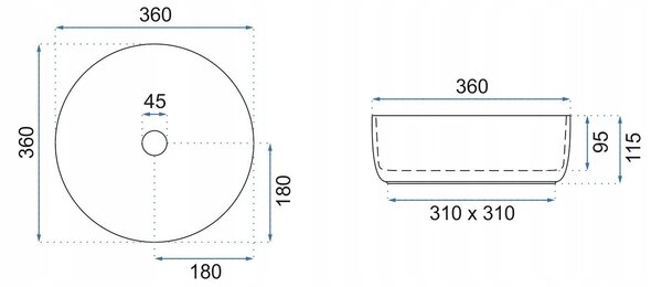 Countertop Basin Rea Sami