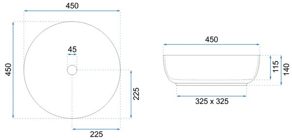 Countertop Basin Rea Elma
