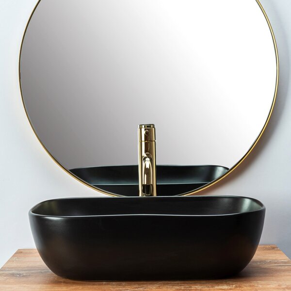 Countertop Basin Rea Belinda Black Mat