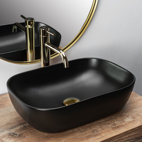 Countertop Basin Rea Belinda Black Mat