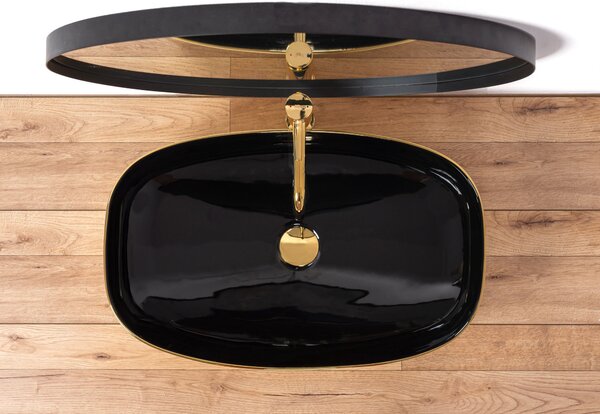 Countertop Basin Rich Gold/Black