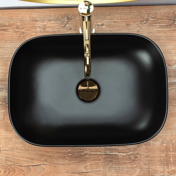 Countertop Basin Rea Belinda Black Mat