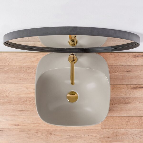 Countertop Basin Rea Luiza 42 Grey MAT