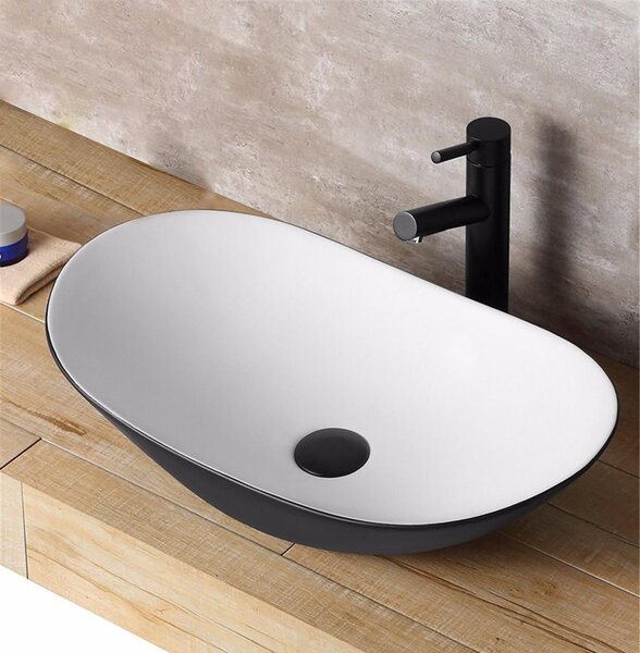 Countertop Basin Rea Royal Black White