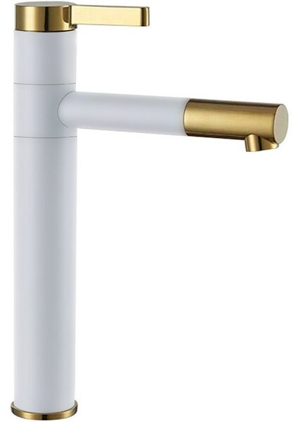 High Bathroom faucet SMART White Gold