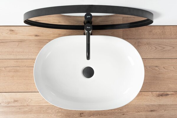 Ceramic Countertop Basin CLEO White - REA