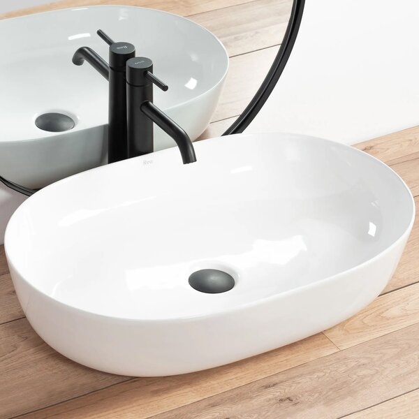 Ceramic Countertop Basin CLEO White - REA