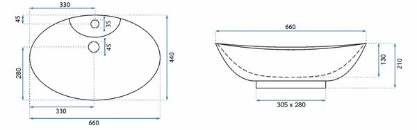 Countertop Basin Rea Rosa