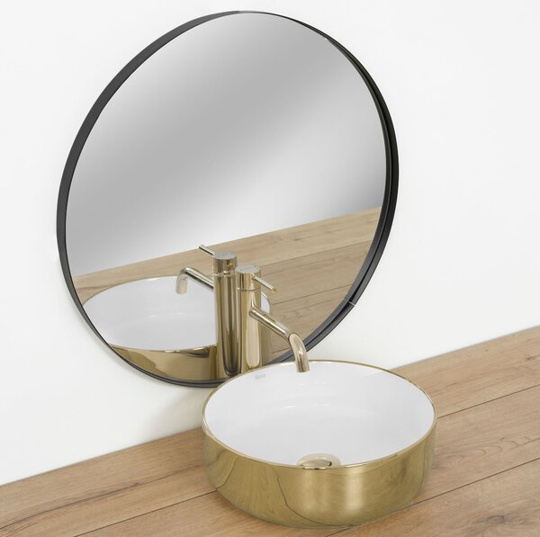 Countertop Basin SAMI GOLD WHITE