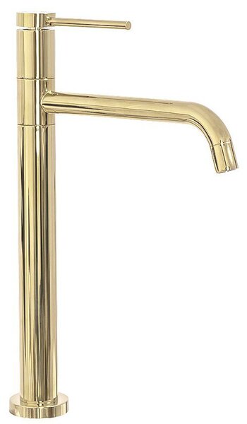 Bathroom faucet Rea Lugano Slim Gold High