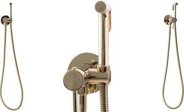 Bidet faucet Lungo Loop Gold