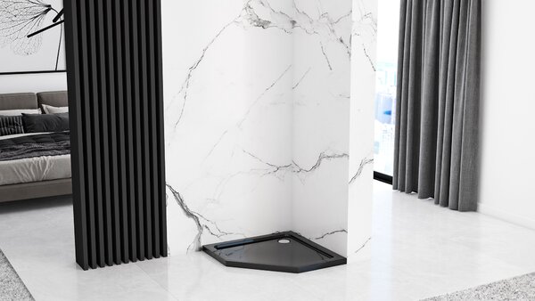 Shower enclosure Rea DIAMOND 80x80 Black MAT