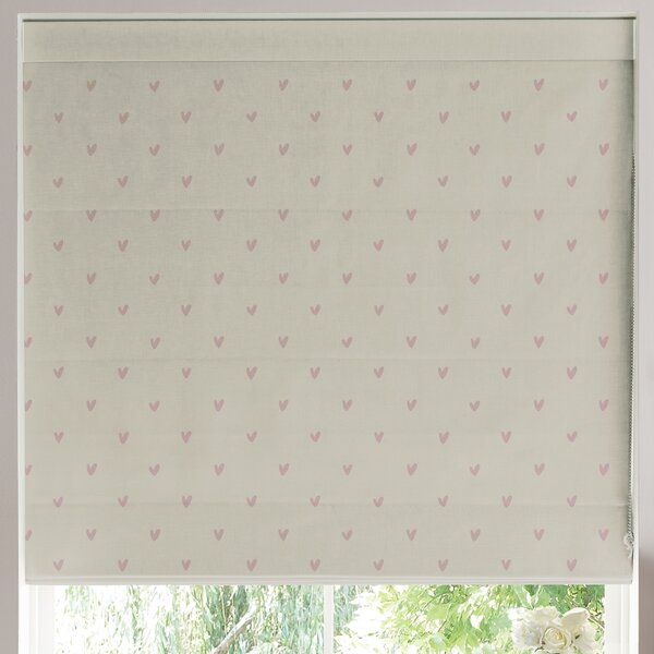 Sophie Allport Hearts Made to Measure Roman Blind Blush