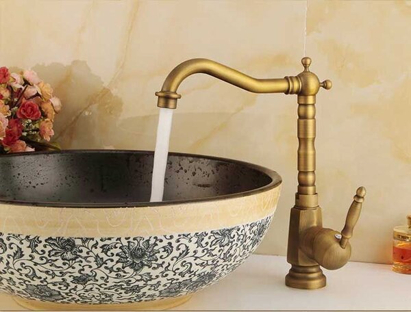 Bathroom faucet Bona Old Gold High