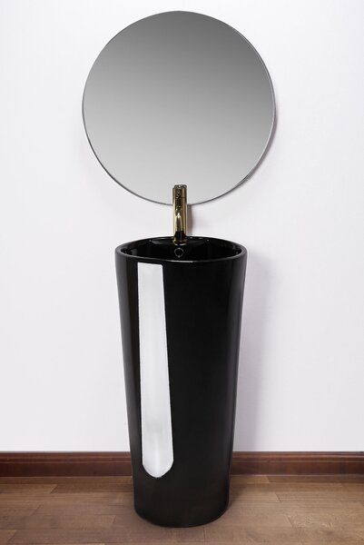 Freestanding ceramic basin BLANKA Black