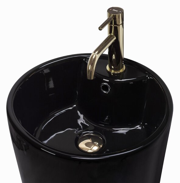 Freestanding ceramic basin BLANKA Black