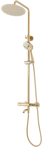 Thermostatic shower set Lungo Gold