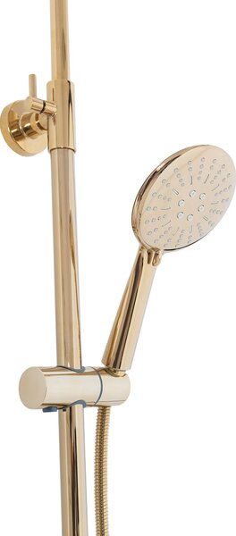 Thermostatic shower set Lungo Gold