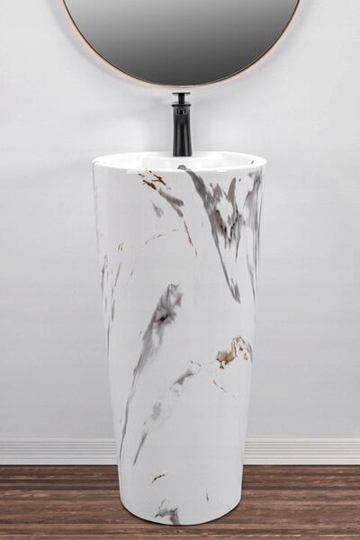 Freestanding ceramic basin Blanka Marble