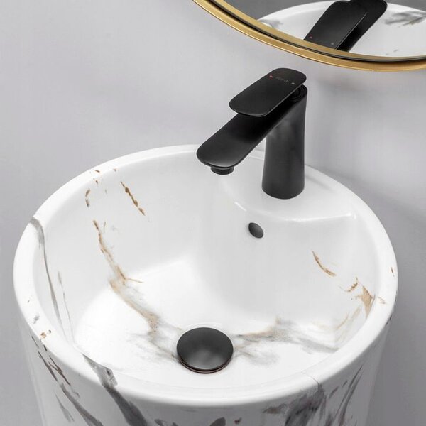 Freestanding ceramic basin Blanka Marble