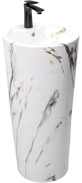 Freestanding ceramic basin Blanka Marble