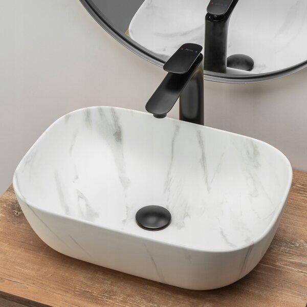 Countertop Basin Rea Belinda Marble Mat