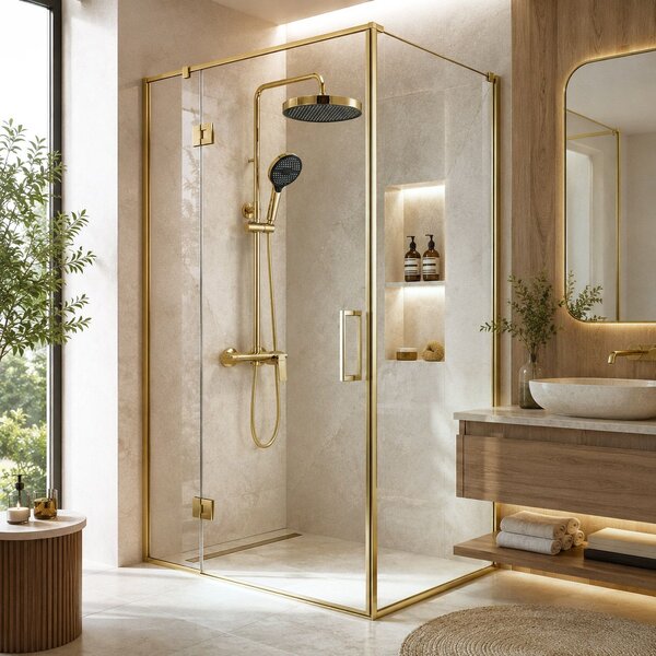Shower set Rea Vision Gold