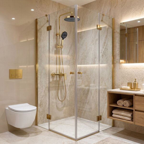 Shower set Rea Vision Gold