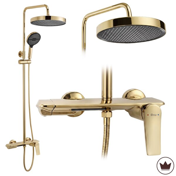 Shower set Rea Vision Gold