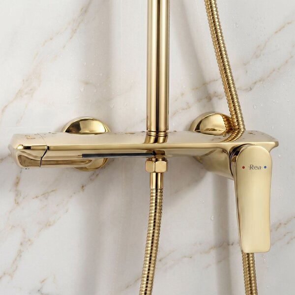 Shower set Rea Vision Gold
